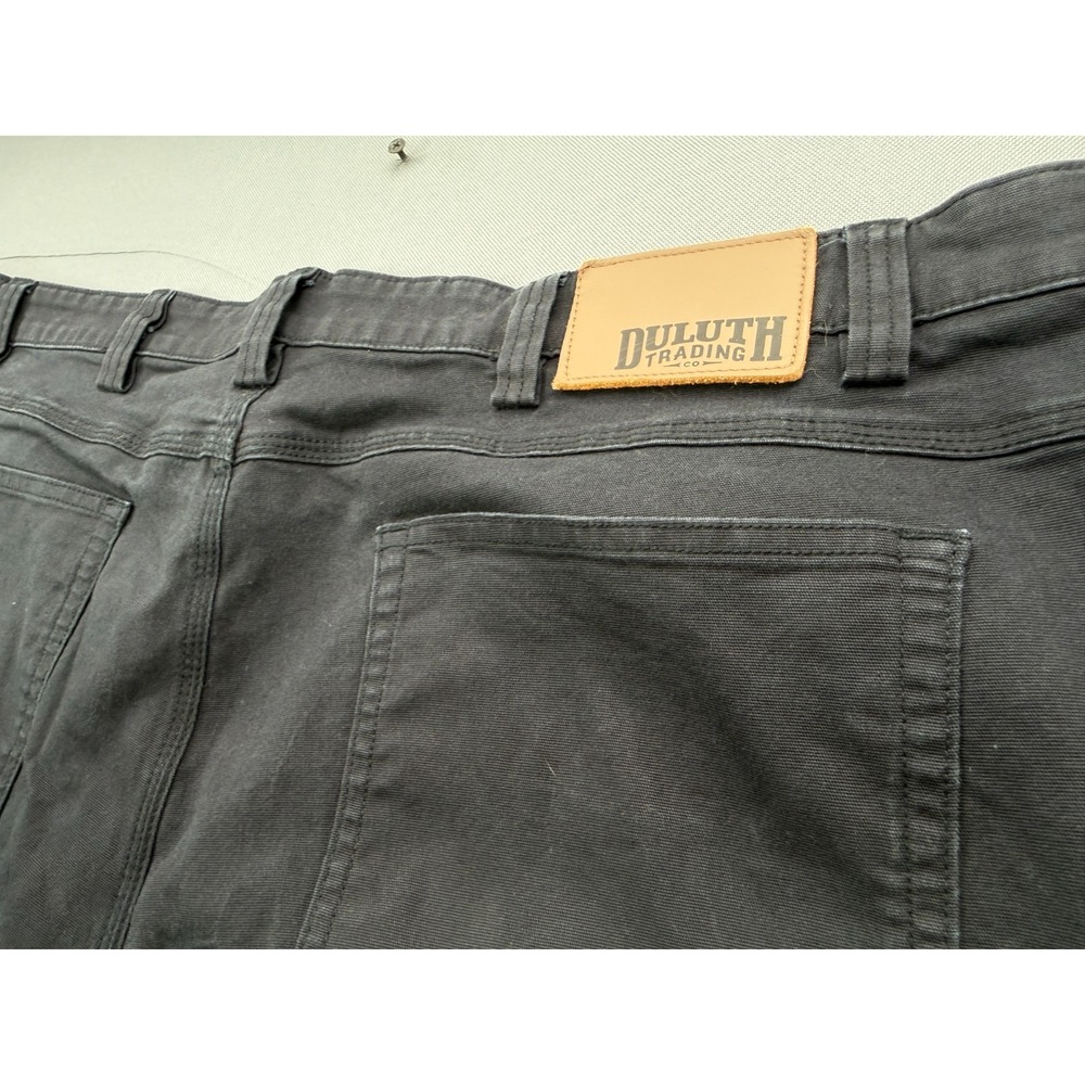 Duluth Trading Co Flex Fire Hose Mens 46x30 Relaxed Fit Work Pants Black - Picture 6 of 7